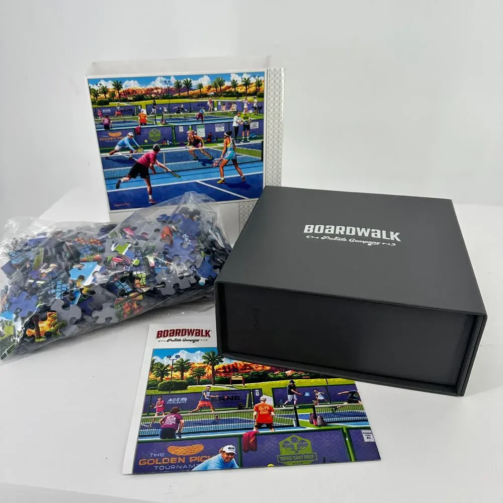 Boardwalk Pickleball Sports Theme 500 Piece Jigsaw Puzzle Collectible